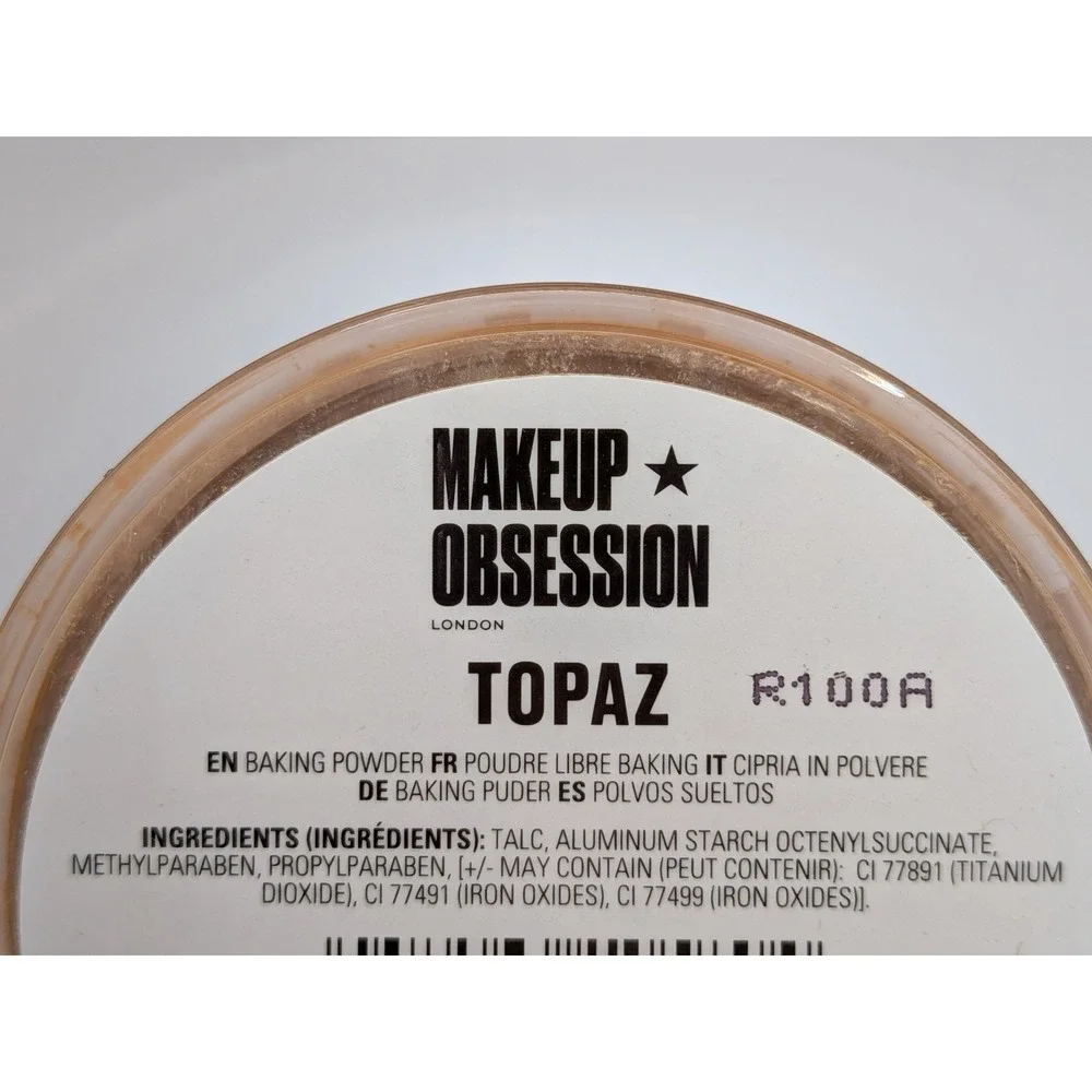 Makeup Obsession Pure Bake Baking Powder Topaz 8g Loose Setting Powder 2 Pack
